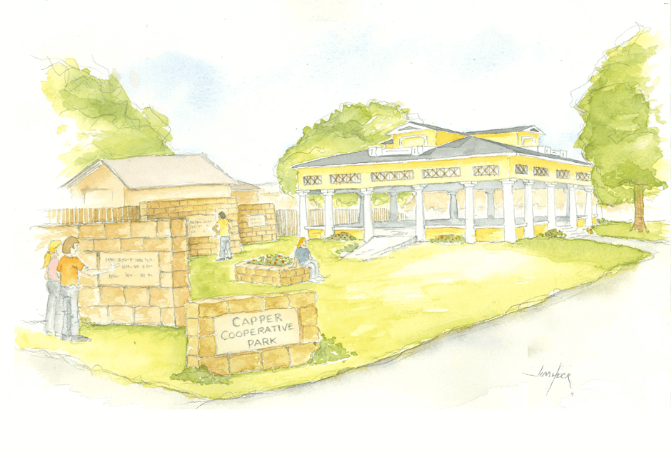 illustration of the capper park project