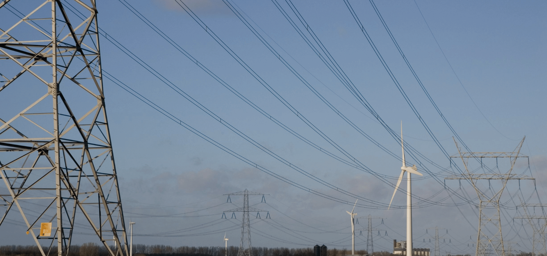 windmills and powerlines